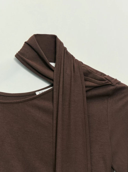 Лонгслив с шарфом / Zarina