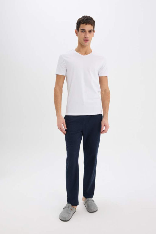 Slim Fit Dar Kesim V Yaka Ust - Defacto фото 3