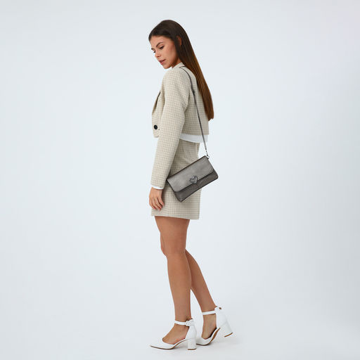 Сумка женская, кросс-боди, на магните, 24?6?14 см, бронзовая