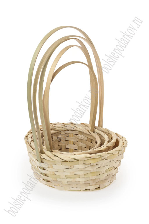 Корзины овальные, 5 в 1, 26*20*10,5 см (SF-7960) бежевый
