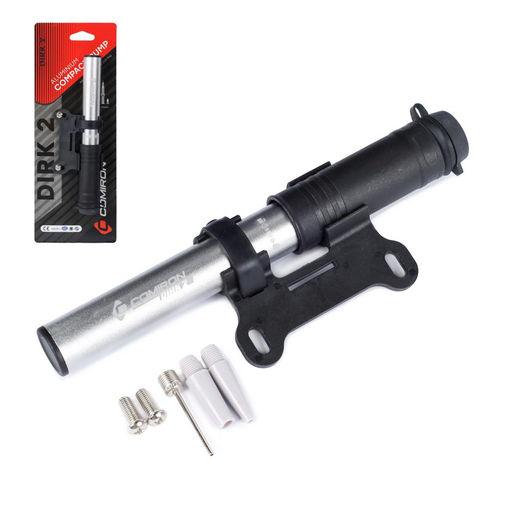 Велонасос COMIRON DIRK 2, алюминиевый цилиндр, PA пластиковая ручка, телескопический шланг, Presta-Schrader, 8,3 бар. /уп 100 - Галеонтрейд фото 10