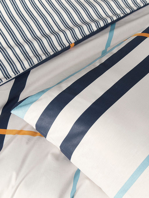 Постельное белье RANFORCE STRIPED ( Eвро ) 50х70*2 шт (Бирюзовый) - Karna фото 3