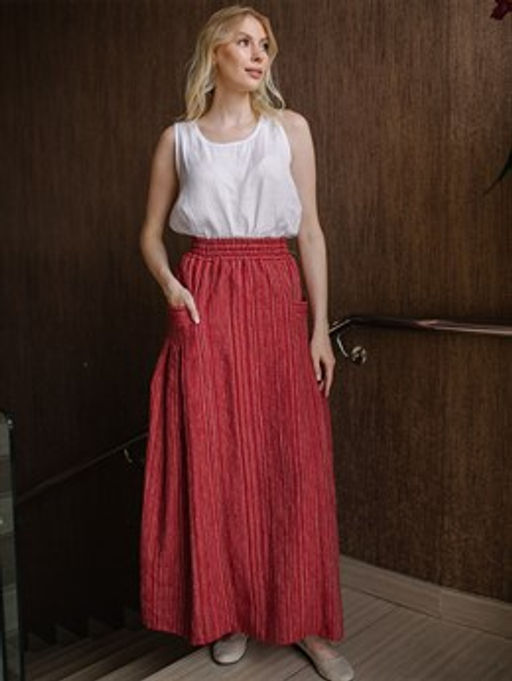 юбка лен 60%, хлопок 40% - Волтри фото 2