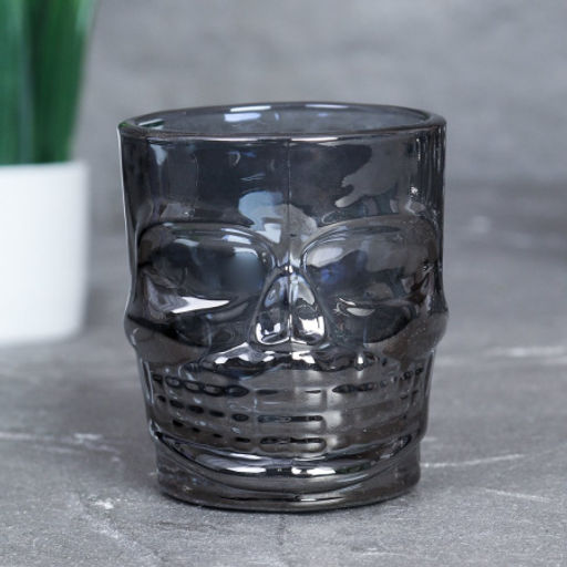 Стопка 6 штук 50 мл Череп / KL-S50 /уп 24/ графит - Галеонтрейд фото 3