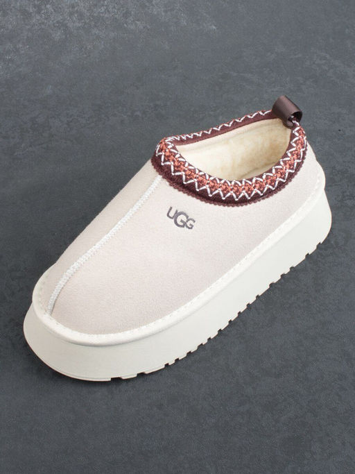 04-X85 BEIGE Угги зимние женские (натуральная замша, натуральная шерсть)