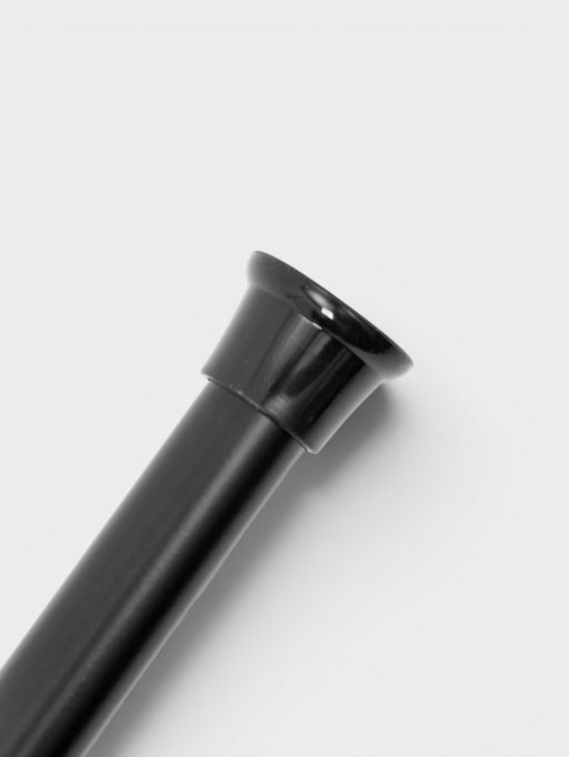 Карниз для ванной комнаты "Контур" 110-200 см, цвет черный