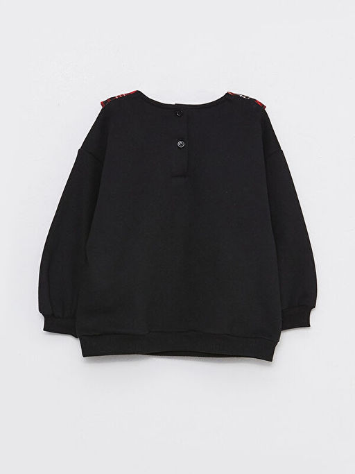 Bebe Yaka Uzun Kollu Minnie Mouse Bask?l? K?z Bebek Sweatshirt - Waikiki фото 2