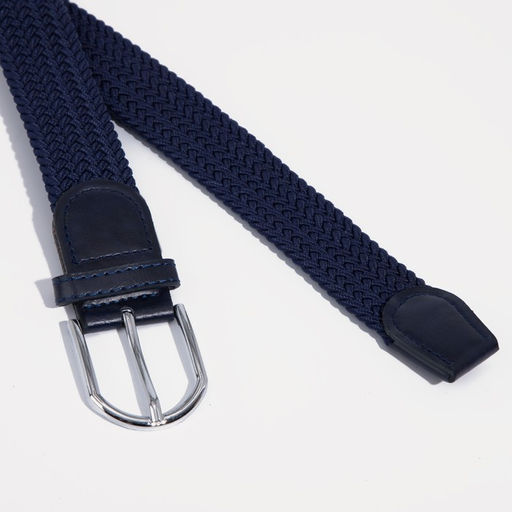 Ремень женский, ширина 3,5 см, пряжка металл, цвет тёмно-синий - Simaland фото 3