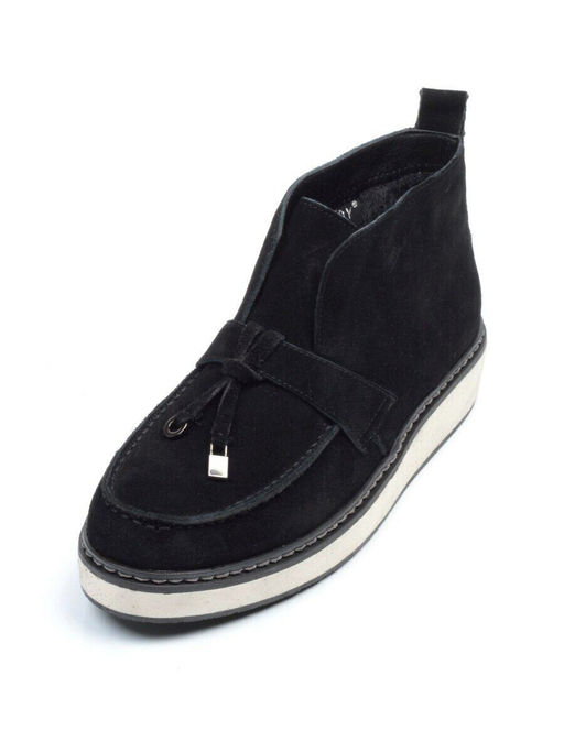 01-5172-2 BLACK Ботинки женские демисезонные (натуральная замша, байка) - Фабричный китай фото 5