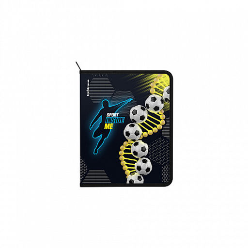 АКЦИЯ Цена за 4 шт. Папка для тетрадей на молнии пластиковая ErichKrause Sport DNA, A5+ (в пакете по 4 шт.)  фото 3
