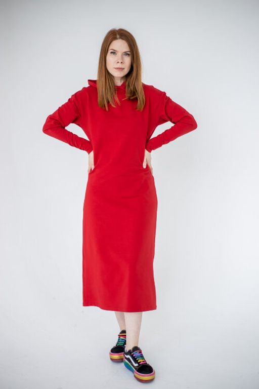 261 Платье Сахара, красный