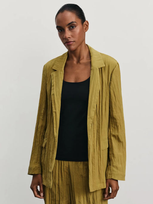 Жакет свободного кроя из жатой ткани / Zarina  фото 3