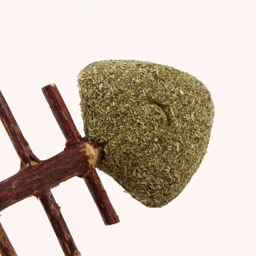 Игрушка для кошек из прессованной кошачьей мяты и скелетом из мататаби Рыбий остов, 8,5 см 90360 - Пижон фото 3