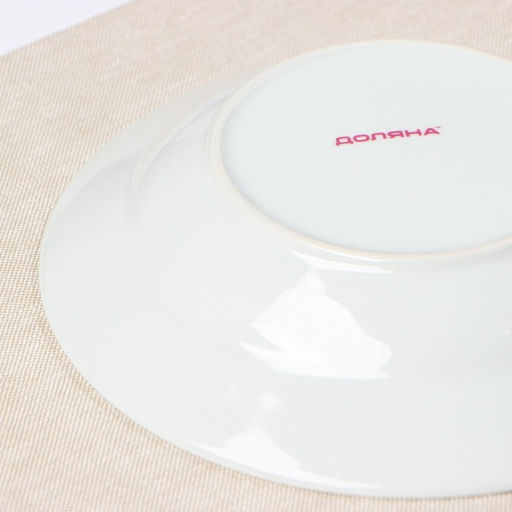 Тарелка керамическая глубокая Доляна Мадонна, 600 мл, d=20,5 см, цвет белый  фото 2