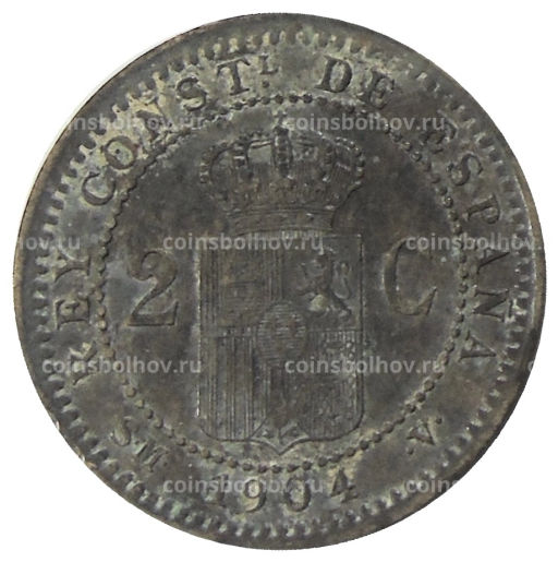 2 сентимо 1904 года Испания