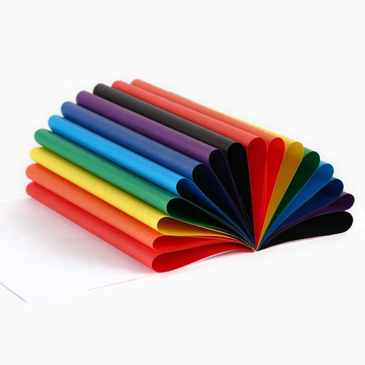 Цена за 5 шт. Цветная бумага, А4, 16 листов, 8 цветов, немелованная, двусторонняя, на скрепке, 48 г/м², «Маша и медведь»