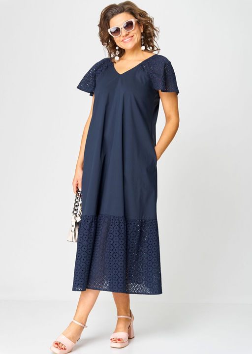 Платье EVA GRANT 7297А темно-синий