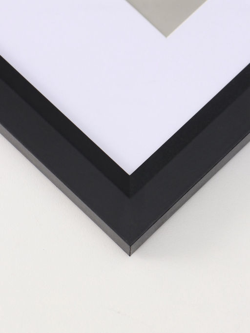 Фоторамка для фото 21×30 см, с паспарту (15×20 см), Anna, МДФ, чёрный (пластиковый экран)