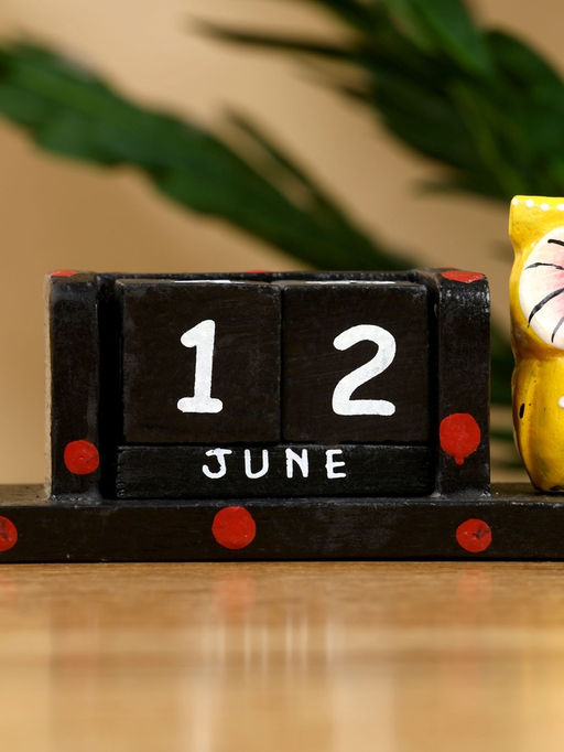 Календарь настольный Совушки, 1966 см, дерево, чёрно-жёлтый - Simaland фото 5