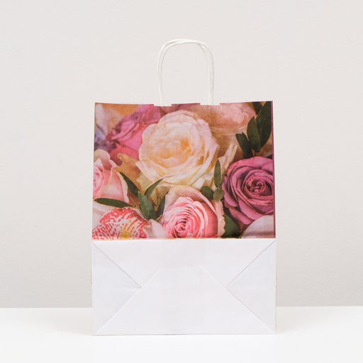 Цена за 10 шт. Пакет крафт Орхидея, 22 х 12 х 27 см - UPAK LAND фото 4