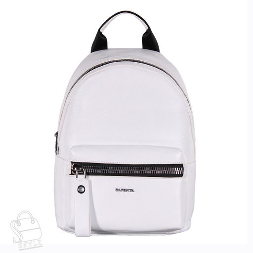 Рюкзак женский кожаный 99449 white Velina Fabbiano-Safenta/30  в Новосибирске