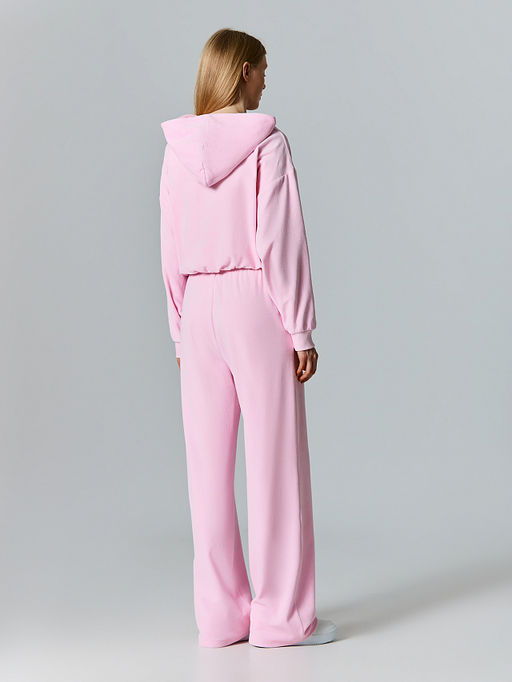 Толстовка женская розовая на молнии - Mark formelle фото 5