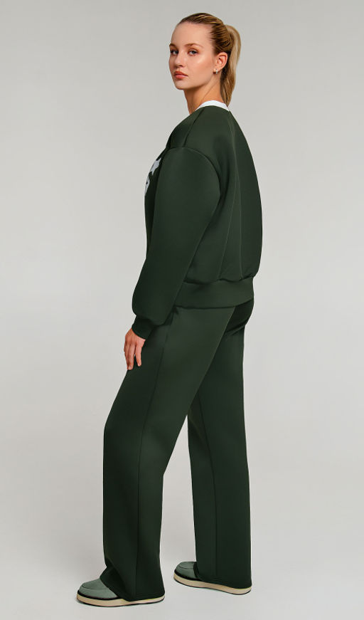 Арт. 2804 Костюм с брюками женский 44-50(4 шт) Цвет:хаки