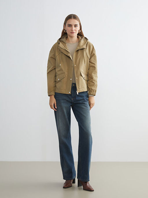Kap??onlu Oversize Kad?n Ya?murluk