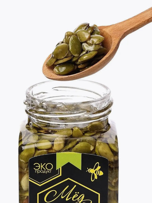 GT Семечки тыквы в меду, 315г - Добрые традиции фото 3