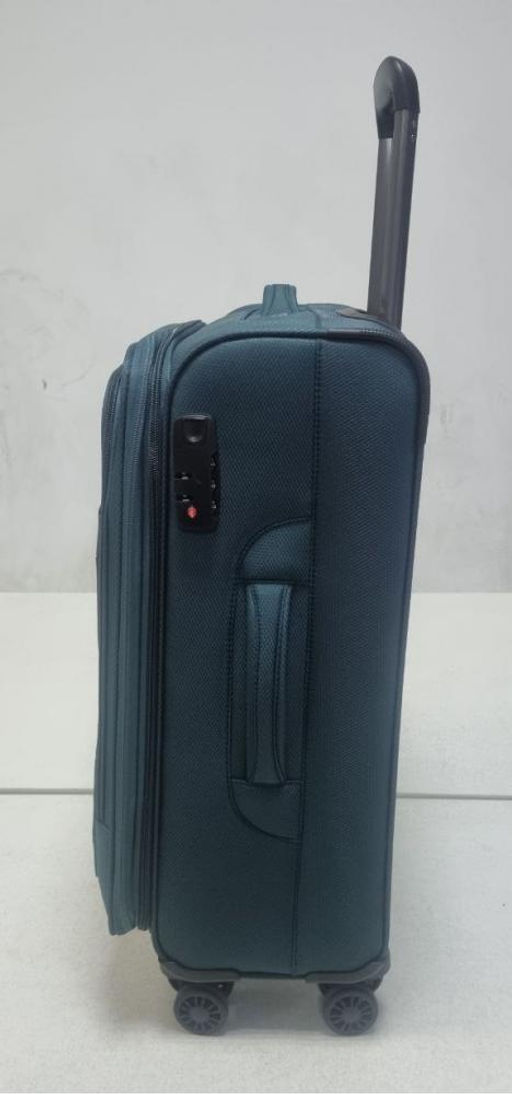 Чемодан ,комплект из 3-х , текстиль, 50124-2 Бирюзовый