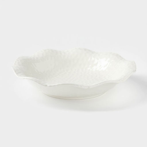 Тарелка обеденная Воздушность, 1.1 л, d=28 см, керамика, белая