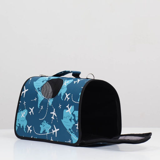 Сумка-переноска каркасная Самолеты, размер M, 40 х 21 х 27 см - Пижон фото 4