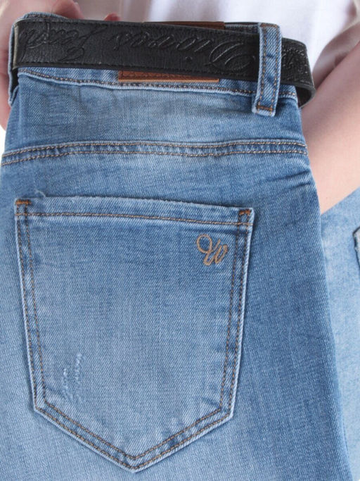 D356 BLUE Джинсы зауженные женские DIOVES