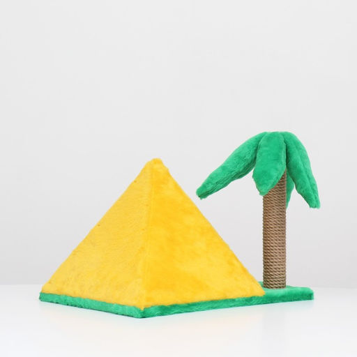 Домик для кошек Пирамидка, с когтеточкой Пальма, 38 х 40 х 61 см - Simaland фото 4