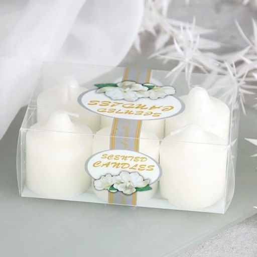 Свеча 6 штук 4,5х5 см / B719 /уп 48/96/ - Галеонтрейд фото 10