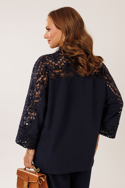 Костюм Kaloris 2233W-Р темно-синий  фото 2