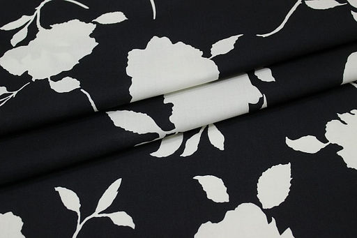 Перкаль Премиум (Digital) Искусство теней цв.черный, ш.1.45м, хлопок-100%, 95гр/м.кв - Купава фото 3