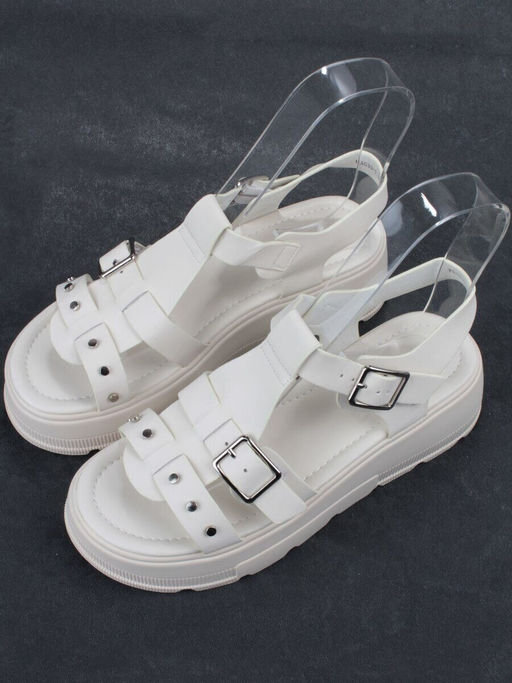 08-PEAG33-1 LT. BEIGE Босоножки женские (натуральная кожа)