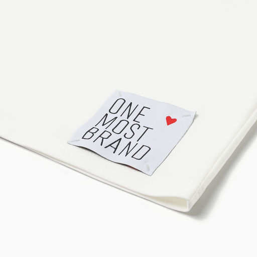 Футболка оверсайз с нашивкой женская MINAKU: One Most Brand, экрю, размер 52