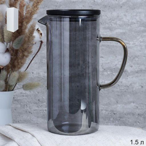 Кувшин 1500 мл Тонированный/ GT-35-62 /уп 36/Пластиковая крышка - Галеонтрейд фото 3