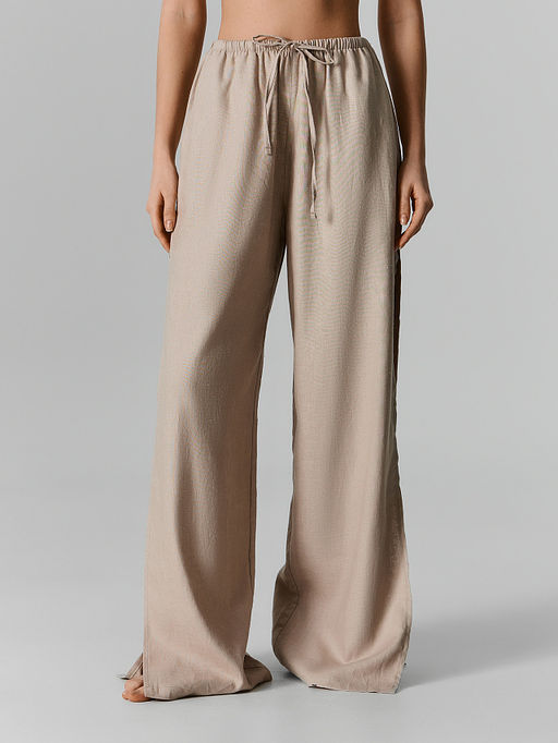 Брюки домашние женские с боковыми высокими разрезами - Mark formelle фото 6