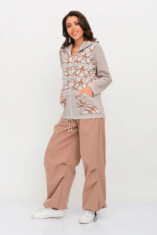 ЗЛАТА Жакет 5-1066к/кофе-молоч