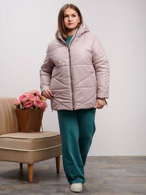 Куртка демисезонная Амелия пудра - Yollochka фото 2