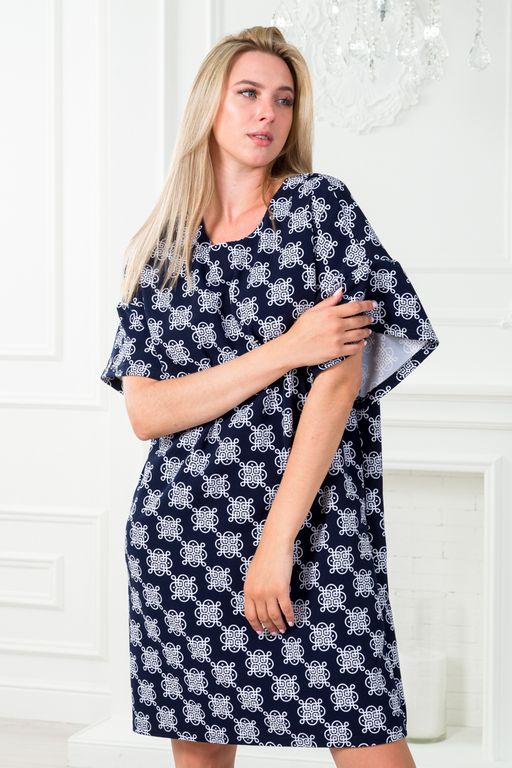 Платье женское из барби Барбара 2 вензель на синем - Амадэль фото 5