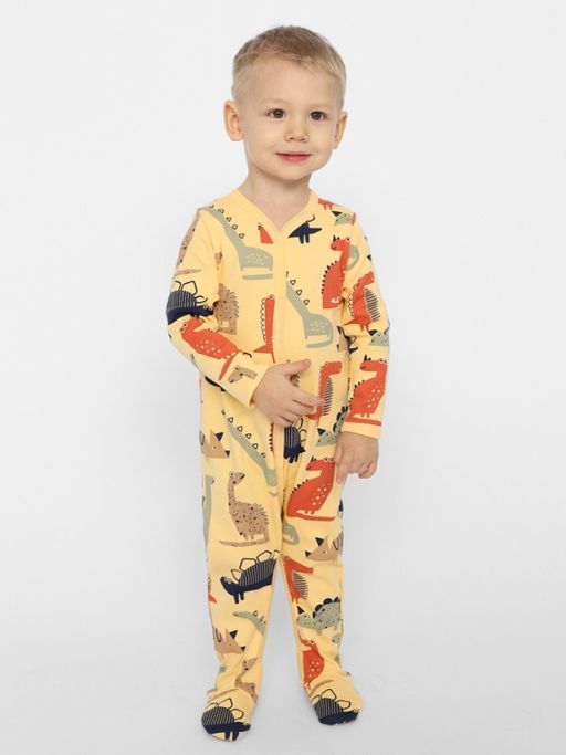 CRB wear/CSNB 90162-30-354 Комбинезон для мальчика,желтый/Ex.Cherubino  фото 2