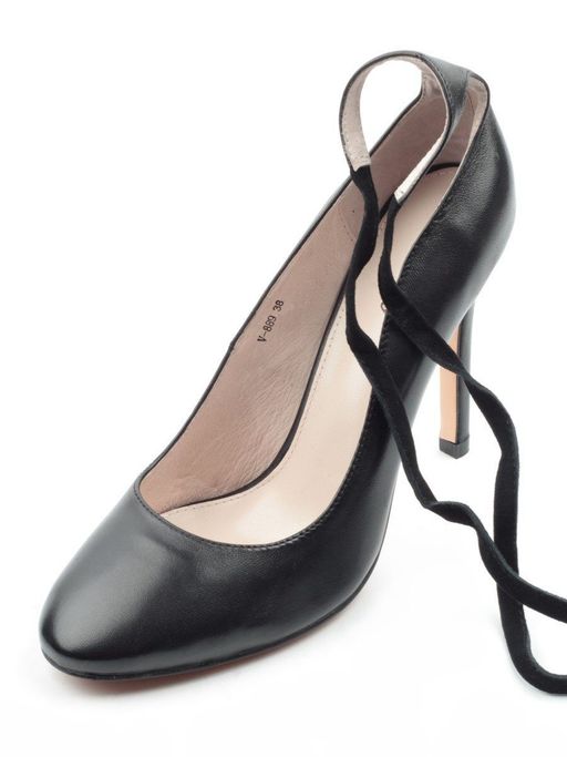 06-V-889 BLACK Туфли женские (натуральная кожа) - Фабричный китай фото 5