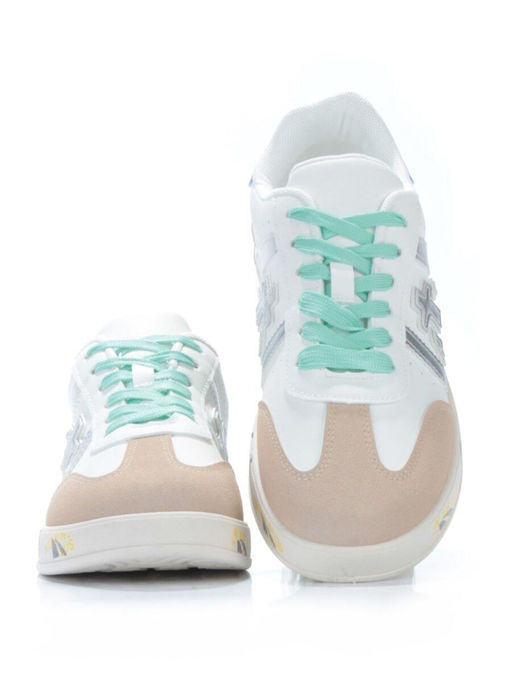 05-6015-8 WHITE Кроссовки женские (искусственные материалы) - No name фото 13