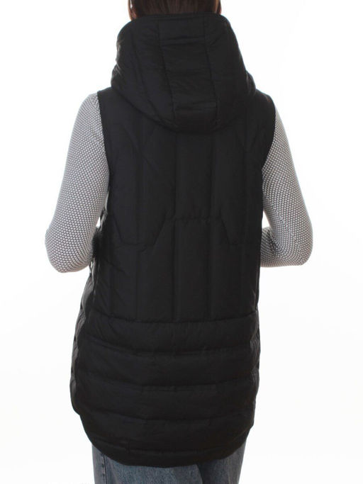 25-923 BLACK Жилет утепленный женский (утиный пух) - Fashion фото 6