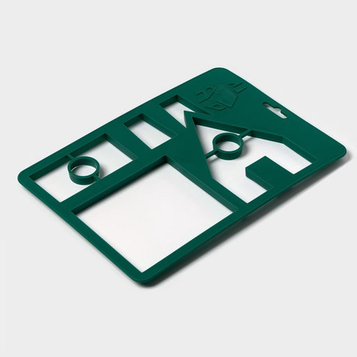 Форма для печенья новогодняя Доляна «Пряничный домик», пластик, 28×19 см, зелёная