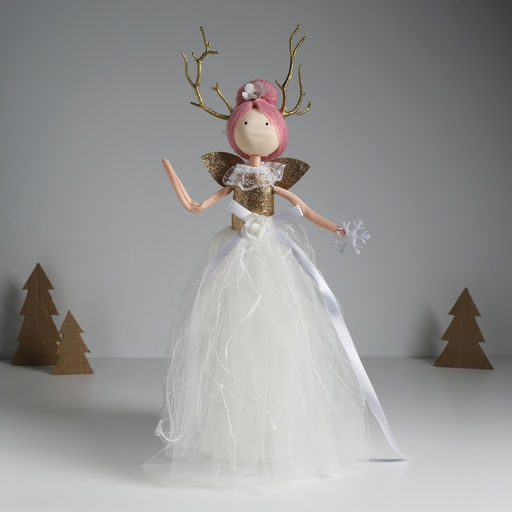 Кукла интерьерная Принцесса леса в белом платье 9,8х9,8х39,5 см - Simaland фото 2